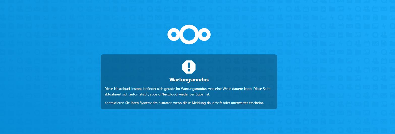 Nextcloud Manuelles Updaten